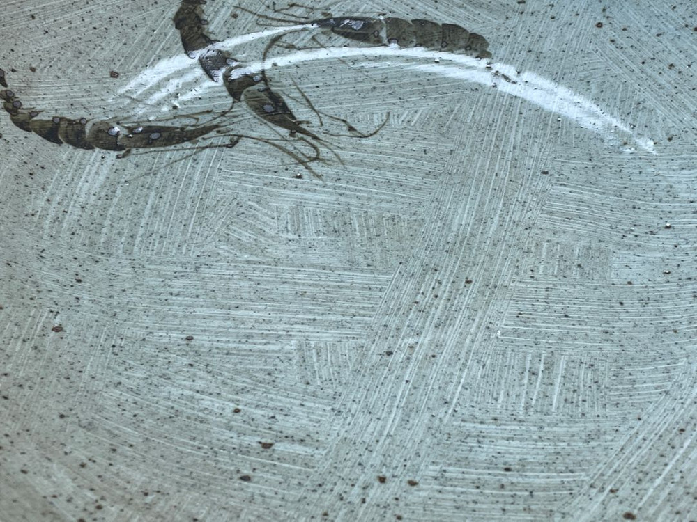 새우문양 대형접시(32cm)--4