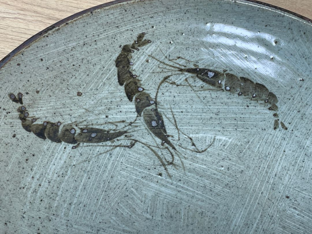 새우문양 대형접시(32cm)--3