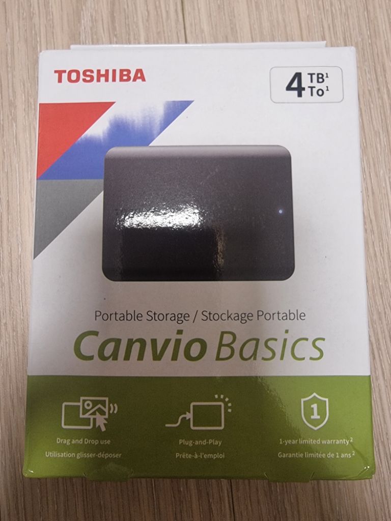 Toshiba 칸비오 베이직 휴대용 외장하드 4TB