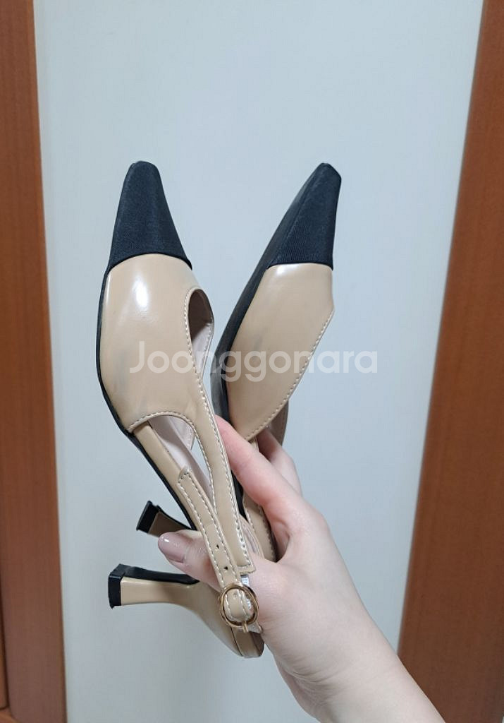 슬링백 미들힐 7cm, 235-240--4