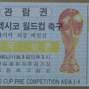 1985년 제13회 멕시코 월드컵 축구 아시아 최종 예