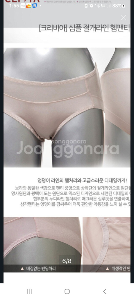 크라비아 인디핑크 노라인 팬티 100L--6