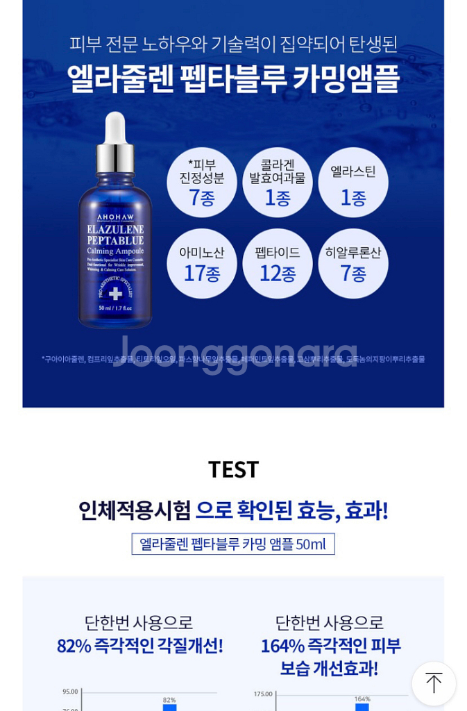 (새제품)아오와 엘라줄렌 펩타블루 세트(크림2+앰플1)--5