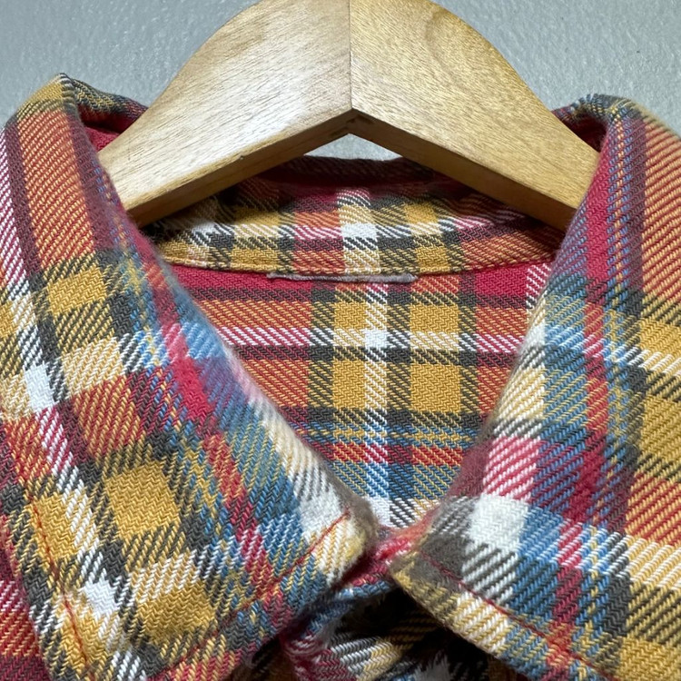 칼하트 레더 로고 플란넬 셔츠--4