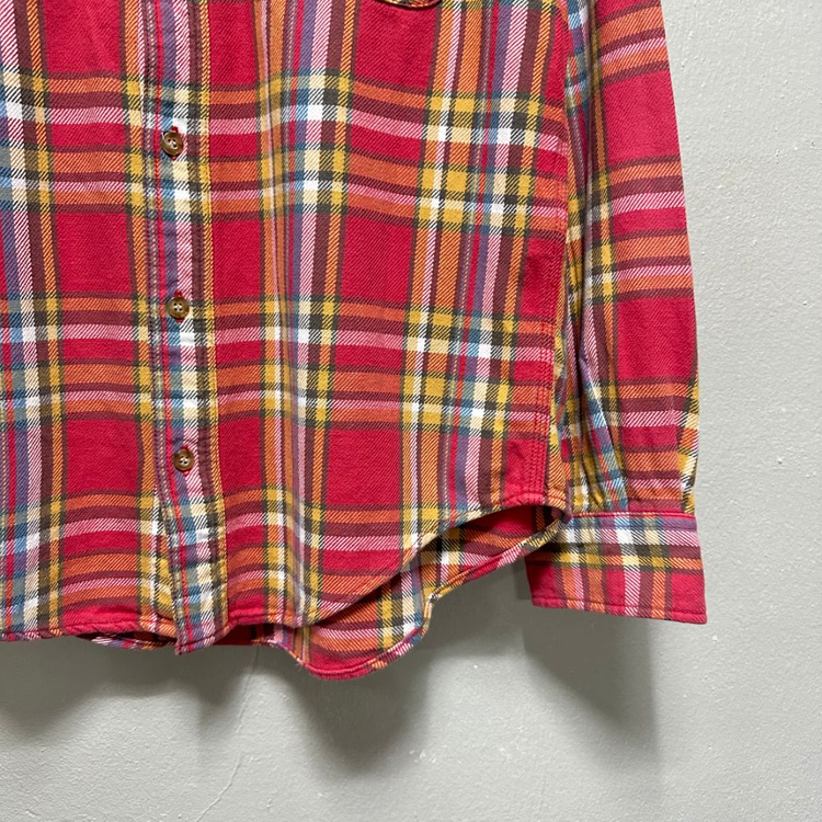 칼하트 레더 로고 플란넬 셔츠--3