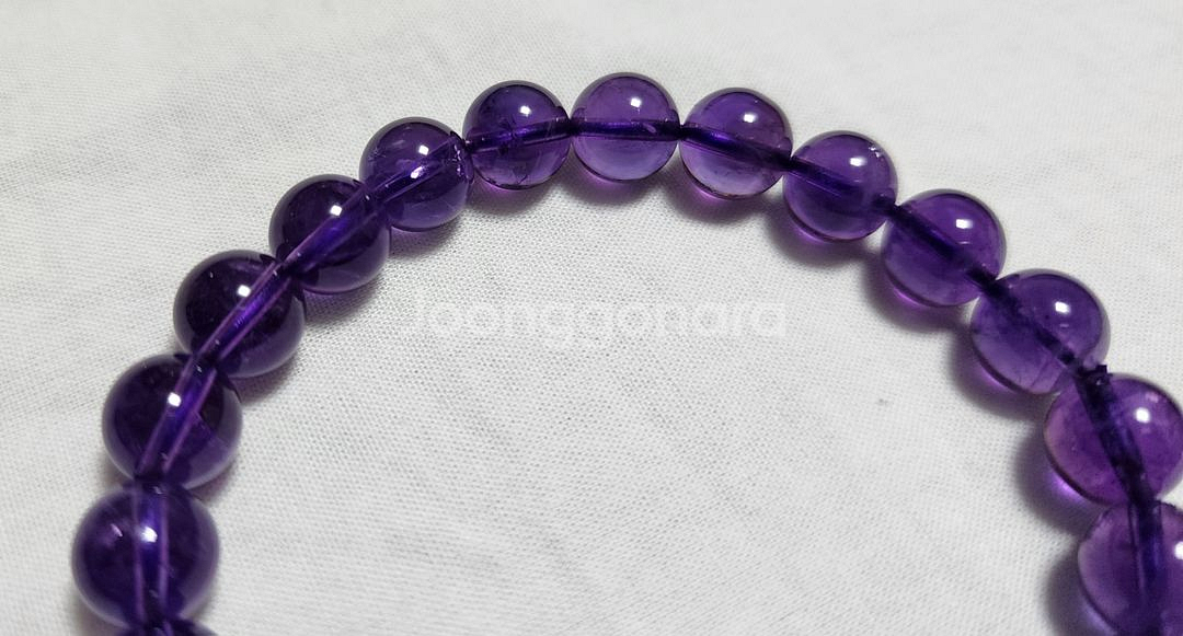 AAAA 자수정 팔찌 (8mm)-16cm--2