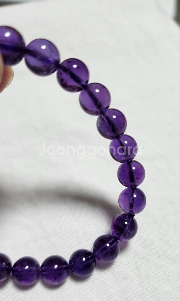 AAAA 자수정 팔찌 (8mm)-16cm--4