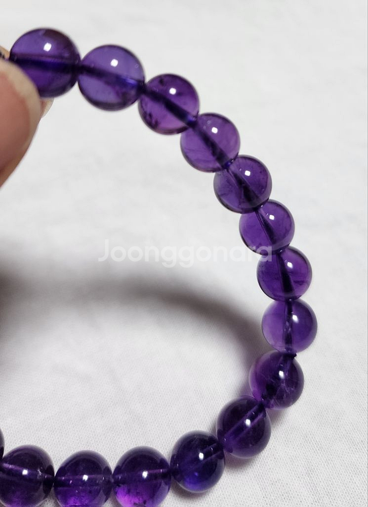 AAAA 자수정 팔찌 (8mm)-16cm--5
