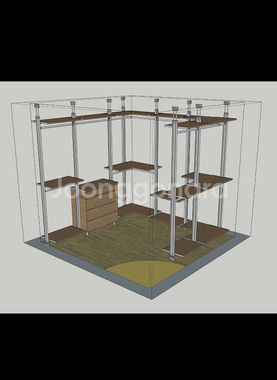 디알코디 시스템장 행거 시스템옷장 서랍장--0