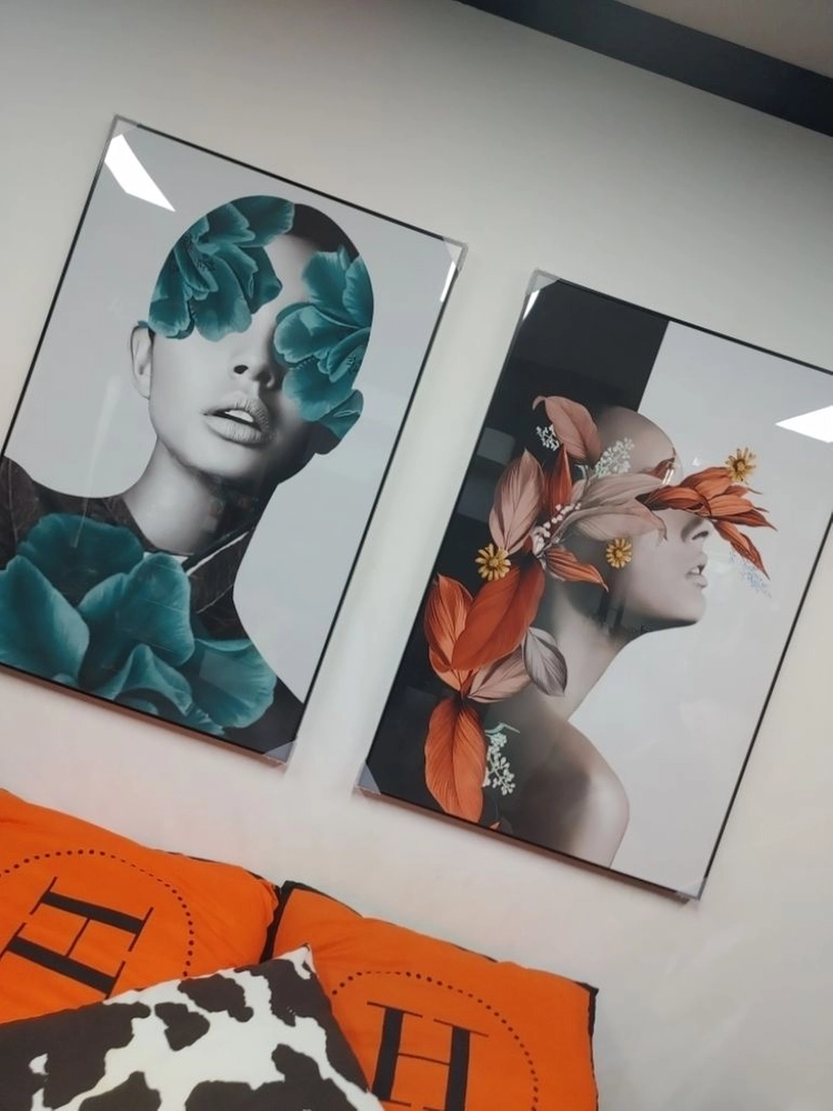 플라워 여인 명품 럭셔리 대형 그림 액자 인테리어소품 이미지
