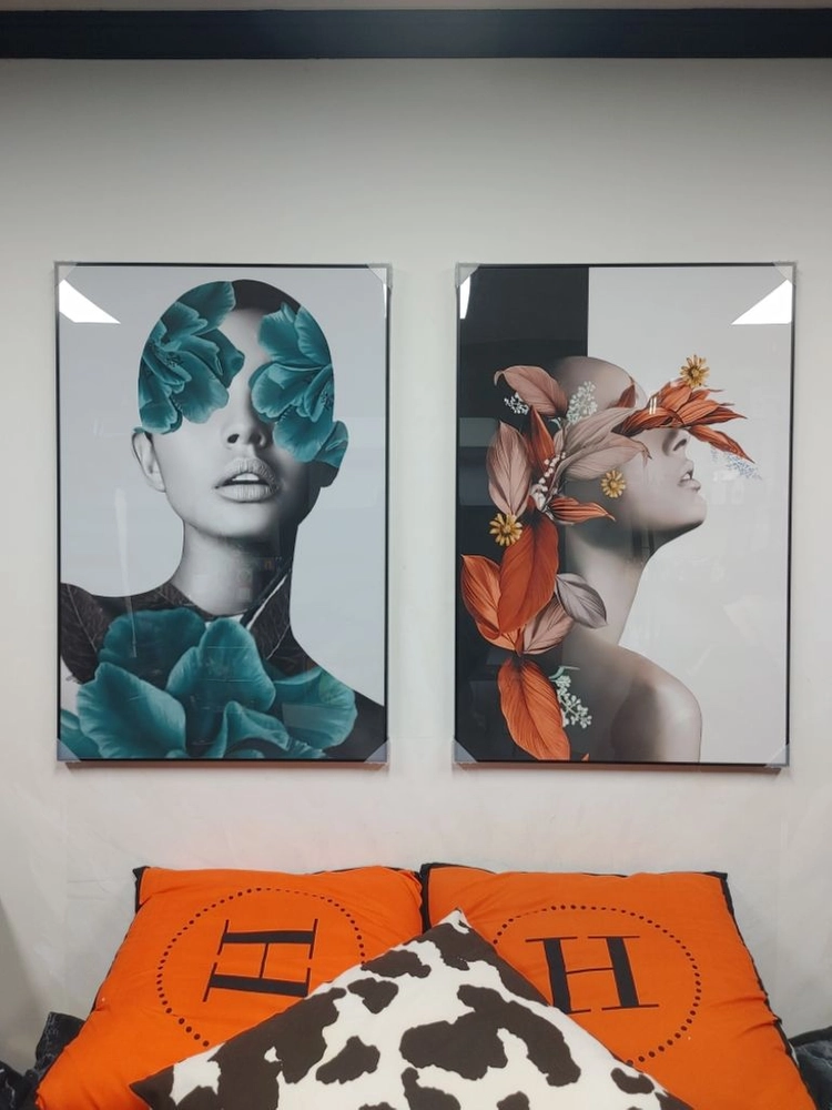 플라워 여인 명품 럭셔리 대형 그림 액자 인테리어소품 이미지