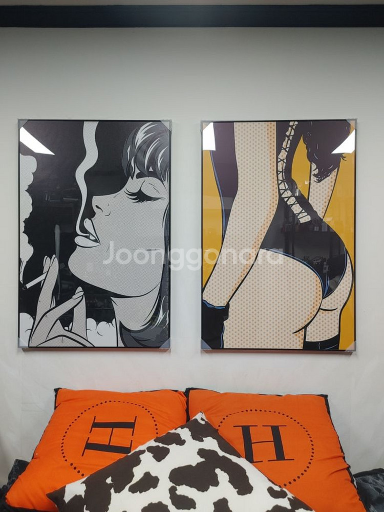 섹시 팝아트 여인 대형 그림 액자 인테리어소품 그림액자--8