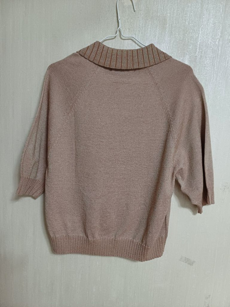 여성 칼라거펠트 봄.가을 반팔니트 (박시90-95) 이미지