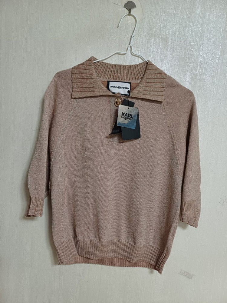 여성 칼라거펠트 봄.가을 반팔니트 (박시90-95) 이미지