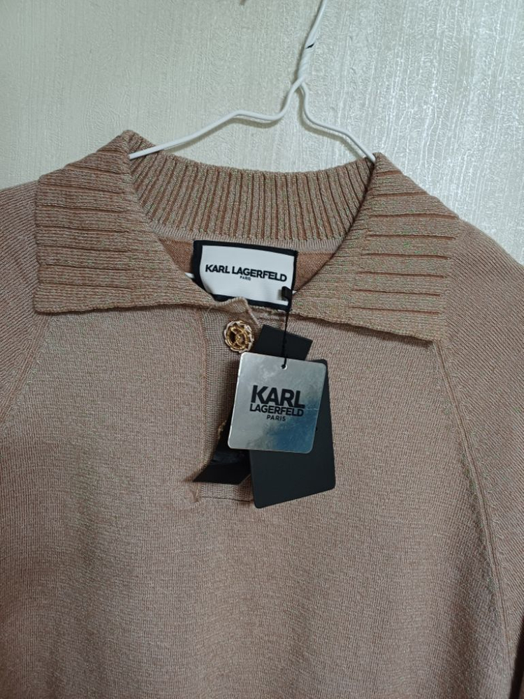 여성 칼라거펠트 봄.가을 반팔니트 (박시90-95) 이미지