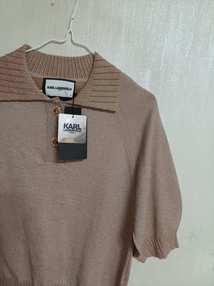 여성 칼라거펠트 봄.가을 반팔니트 (박시90-95) 이미지