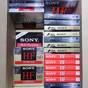 소니 SONY HF 60분 공테이프 미개봉 신품 20개