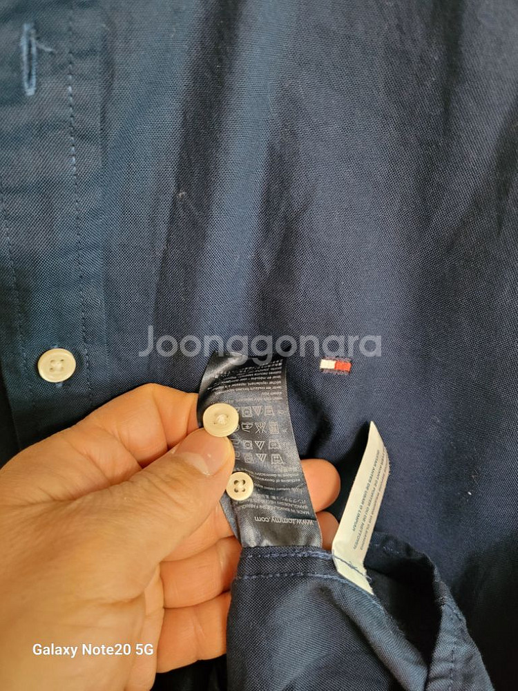 남성 타미힐피거 솔리드셔츠(새상품급.스판100)--7