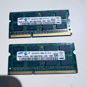 노트북, 아이맥용 램(RAM) DDR3 2Gb * 2개