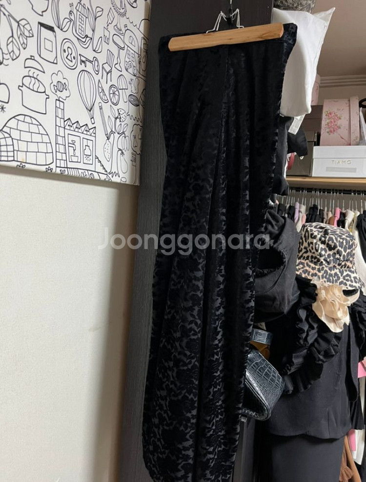 빅리본 장미벨벳 롱스커트 연주복--2