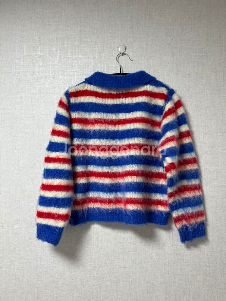 새상품 앙고라 니트 단가라 카라 스웨터 숏 기모--2