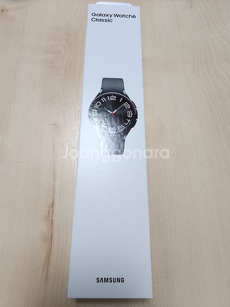 갤럭시 워치6 클래식 43mm 블루투스 블랙 미개봉--0