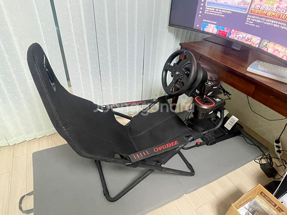 트러스트마스터 T300RS+TH8S+플레이시트 챌린지--0