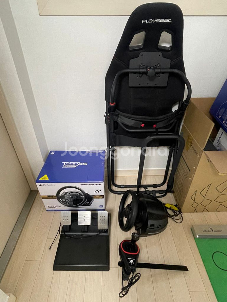 트러스트마스터 T300RS+TH8S+플레이시트 챌린지--2