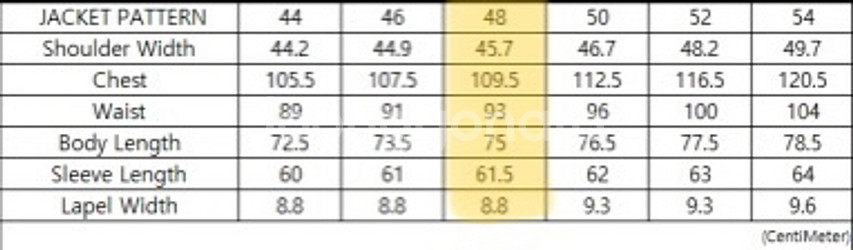 안드레아서울 링자켓(링마에) 캄트위스트 다크네이비 48--8