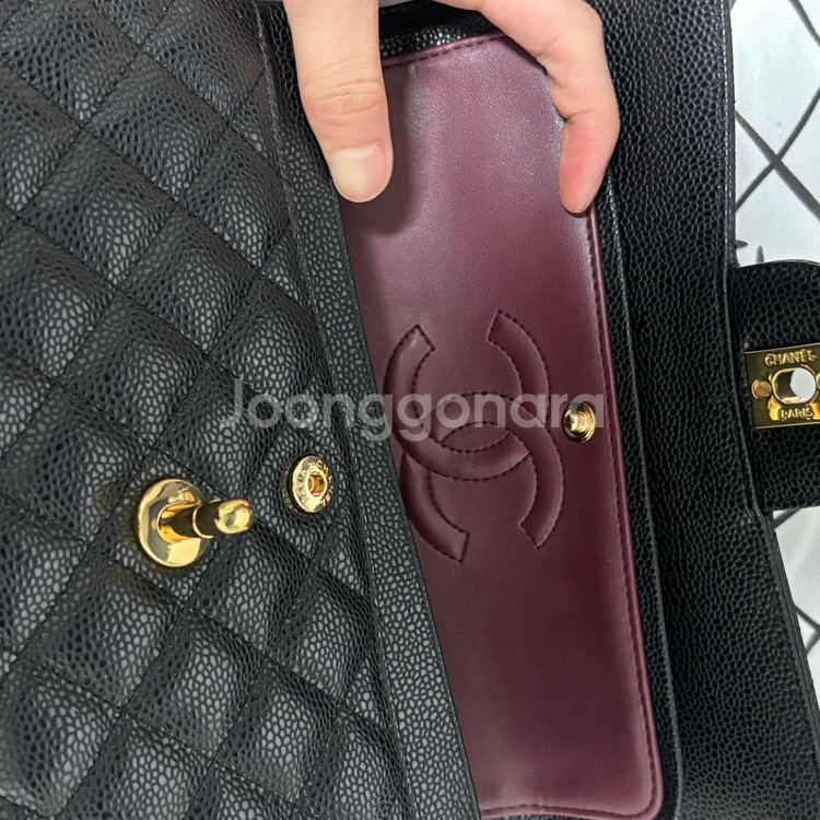 클래식 캐비어 스몰금장 명품 여자가방 핸드백--7