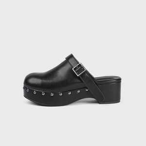 [무드나잇] Clog chunky shoes 블랙