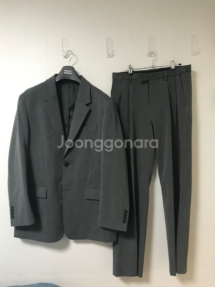 무신사 빅대디 오버사이즈 미디엄그레이 셋업.--3