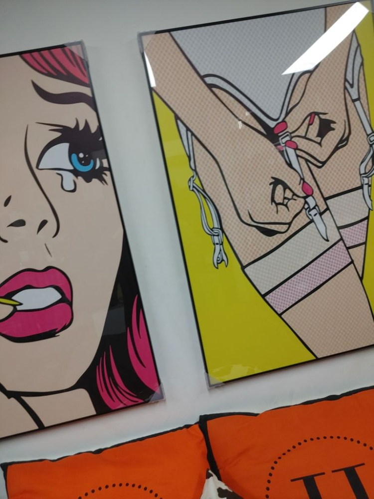 감성 컬러 여인 대형 팝아트 그림 액자 인테리어액자--3