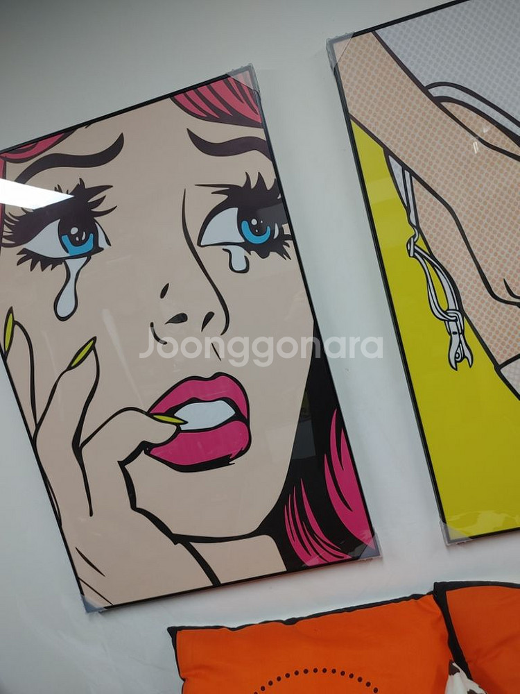 감성 가터벨트 여인 대형 팝아트 그림 액자 인테리어소품--4