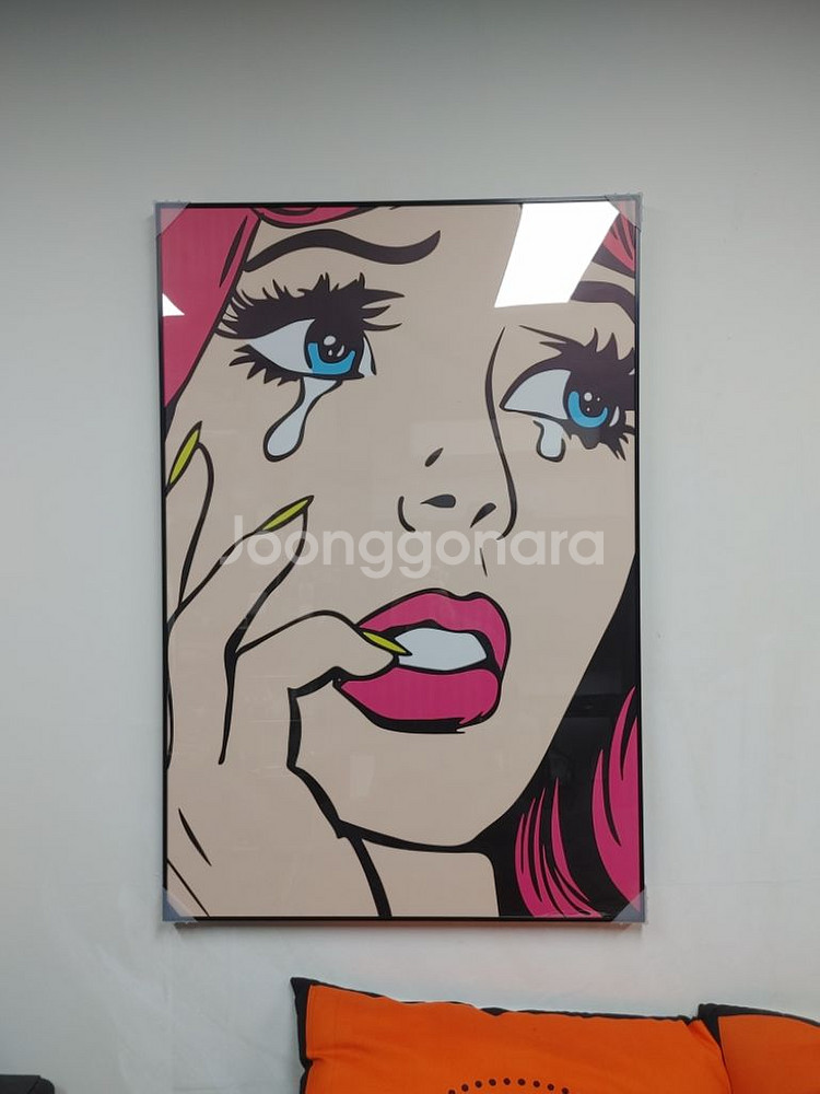 감성 가터벨트 여인 대형 팝아트 그림 액자 인테리어소품--9