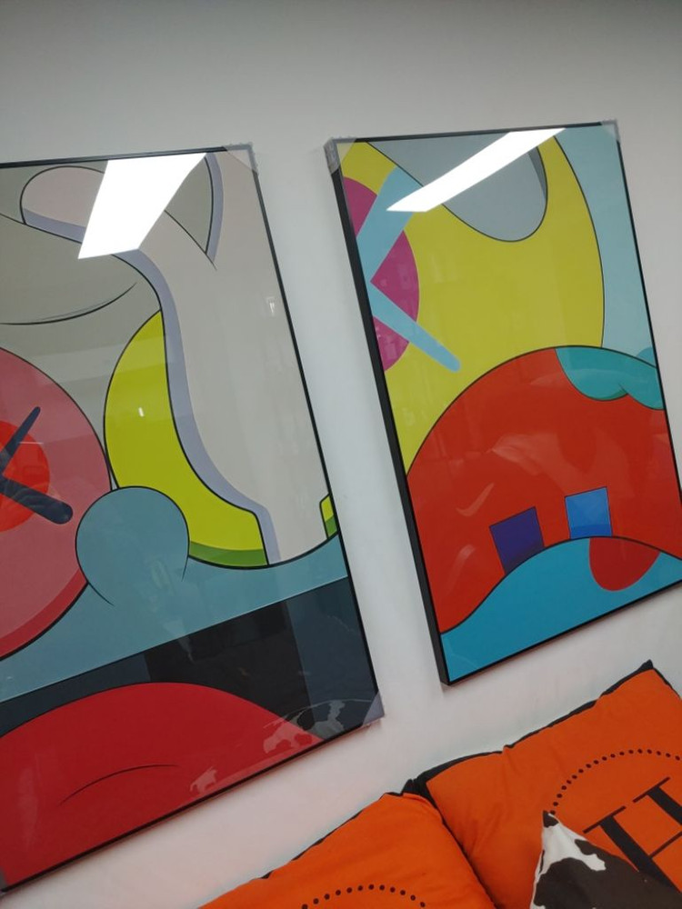 카우스 베어브릭 피규어 대형 팝아트 그림 액자 인테리어--6