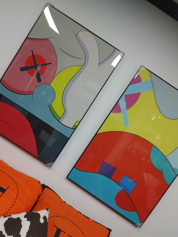 카우스 베어브릭 피규어 대형 팝아트 그림 액자 인테리어--7