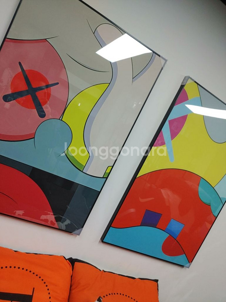 카우스 베어브릭 피규어 대형 팝아트 그림 액자 인테리어--8
