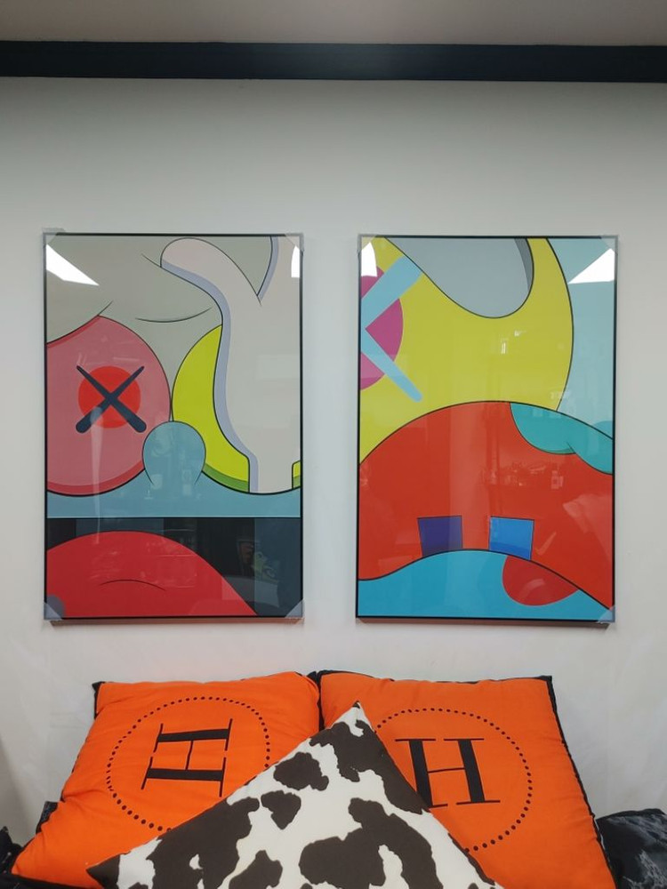 카우스 베어브릭 피규어 대형 팝아트 그림 액자 인테리어--9