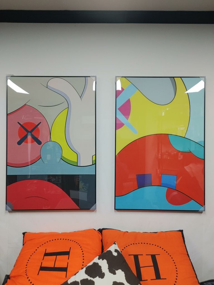 카우스 베어브릭 피규어 대형 팝아트 그림 액자 인테리어--3