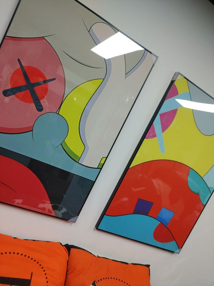 카우스 베어브릭 피규어 대형 팝아트 그림 액자 인테리어--6