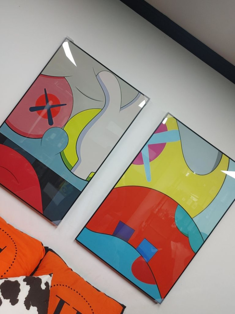 카우스 베어브릭 피규어 대형 팝아트 그림 액자 인테리어--5