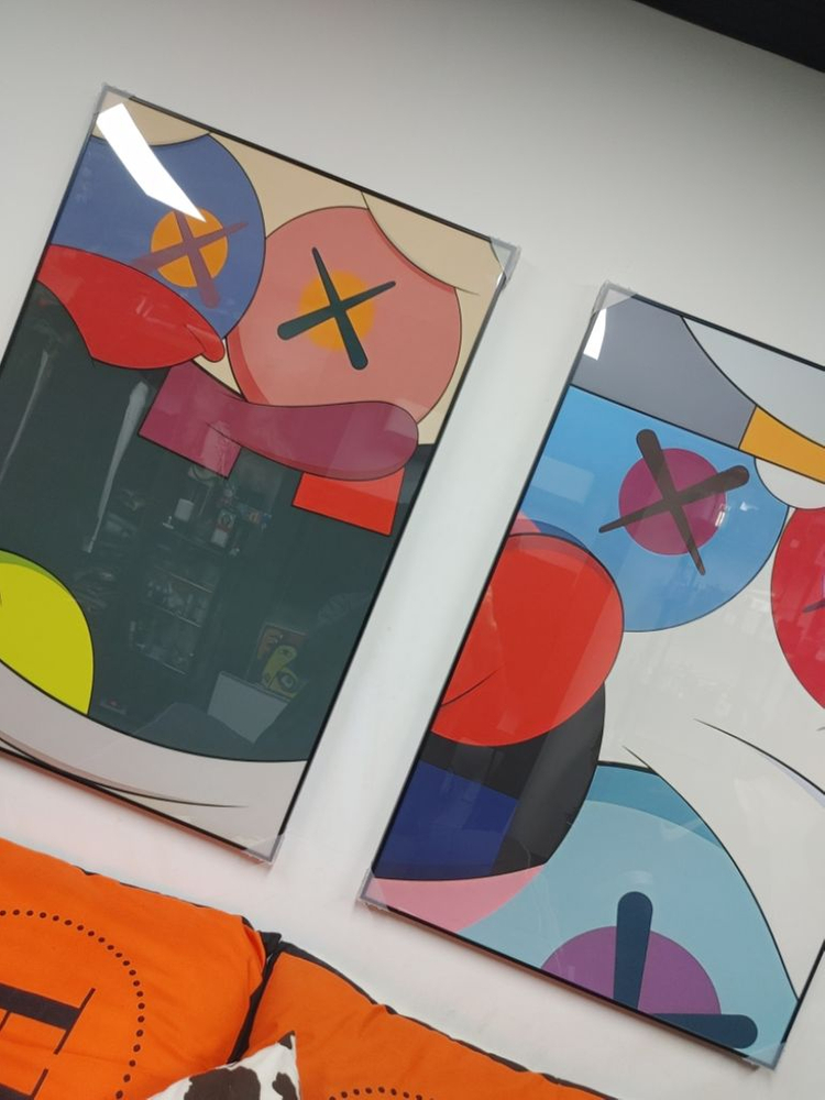 카우스 베어브릭 피규어 대형 그림 액자 그림액자 소품--5