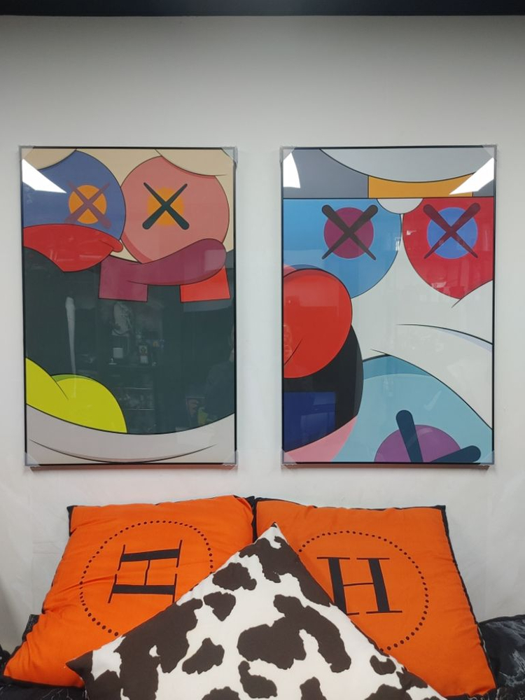 카우스 베어브릭 피규어 대형 그림 액자 그림액자 소품--4