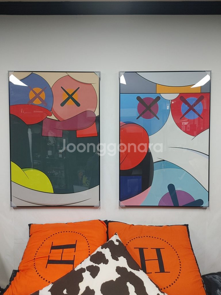 카우스 베어브릭 피규어 대형 그림 액자 그림액자 소품--6