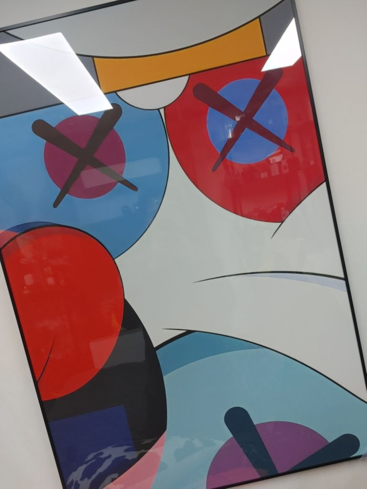 카우스 베어브릭 피규어 대형 그림 액자 인테리어액자--1