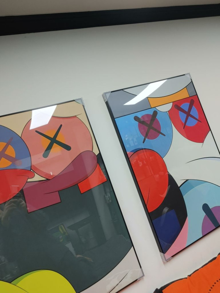 카우스 베어브릭 피규어 대형 그림 액자 인테리어액자--6