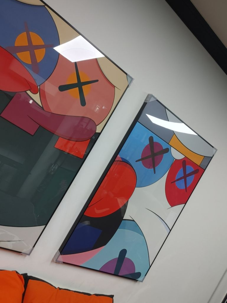 카우스 베어브릭 피규어 대형 그림 액자 인테리어액자--7