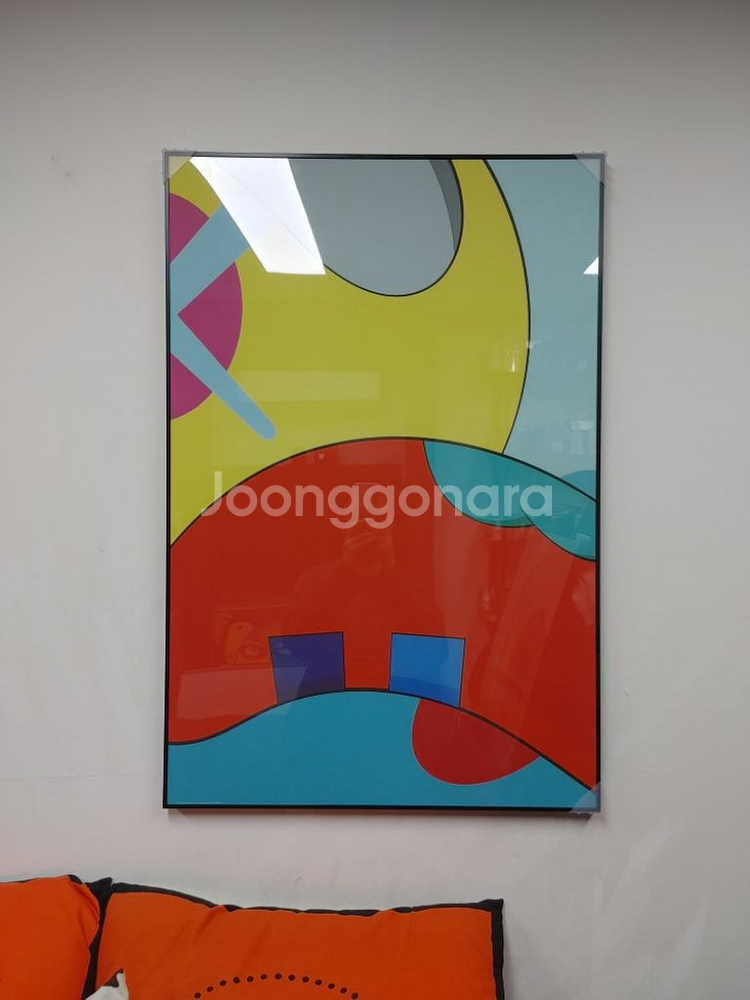 명품 카우스 베어브릭 피규어 대형 그림 액자 인테리어--9