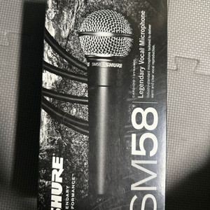 Shure SM58 유선 마이크 2개